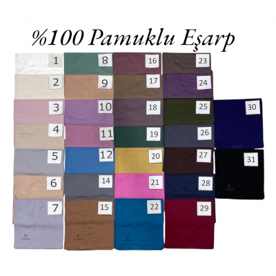 %100 Pamuk Eşarp